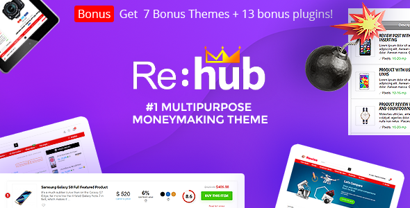 Rehub 18.9.4 – Affiliate Marketing, Multi Vendor Store, Community